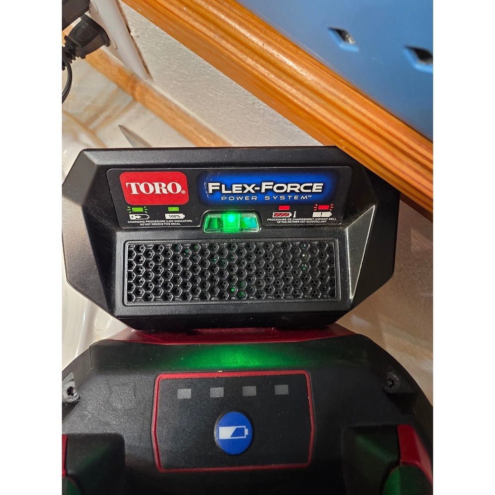 Toro Flex-Force 60V Lithium-Ion Battery Charger Model 88602 Black Red